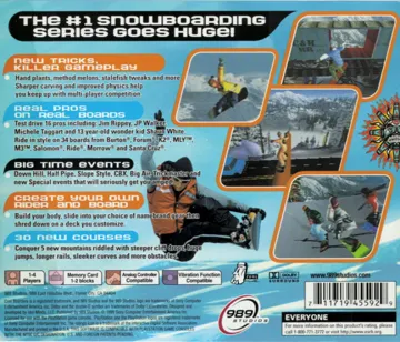 Cool Boarders 4 (US) box cover back